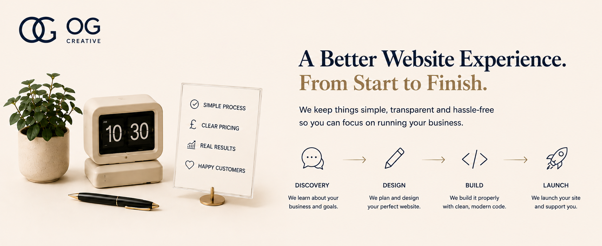Old Genius Creative limited offer artwork showing £399 website pricing