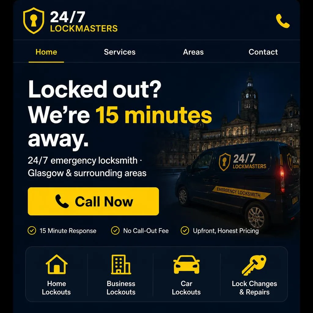 24/7 Lockmasters — Locksmith website