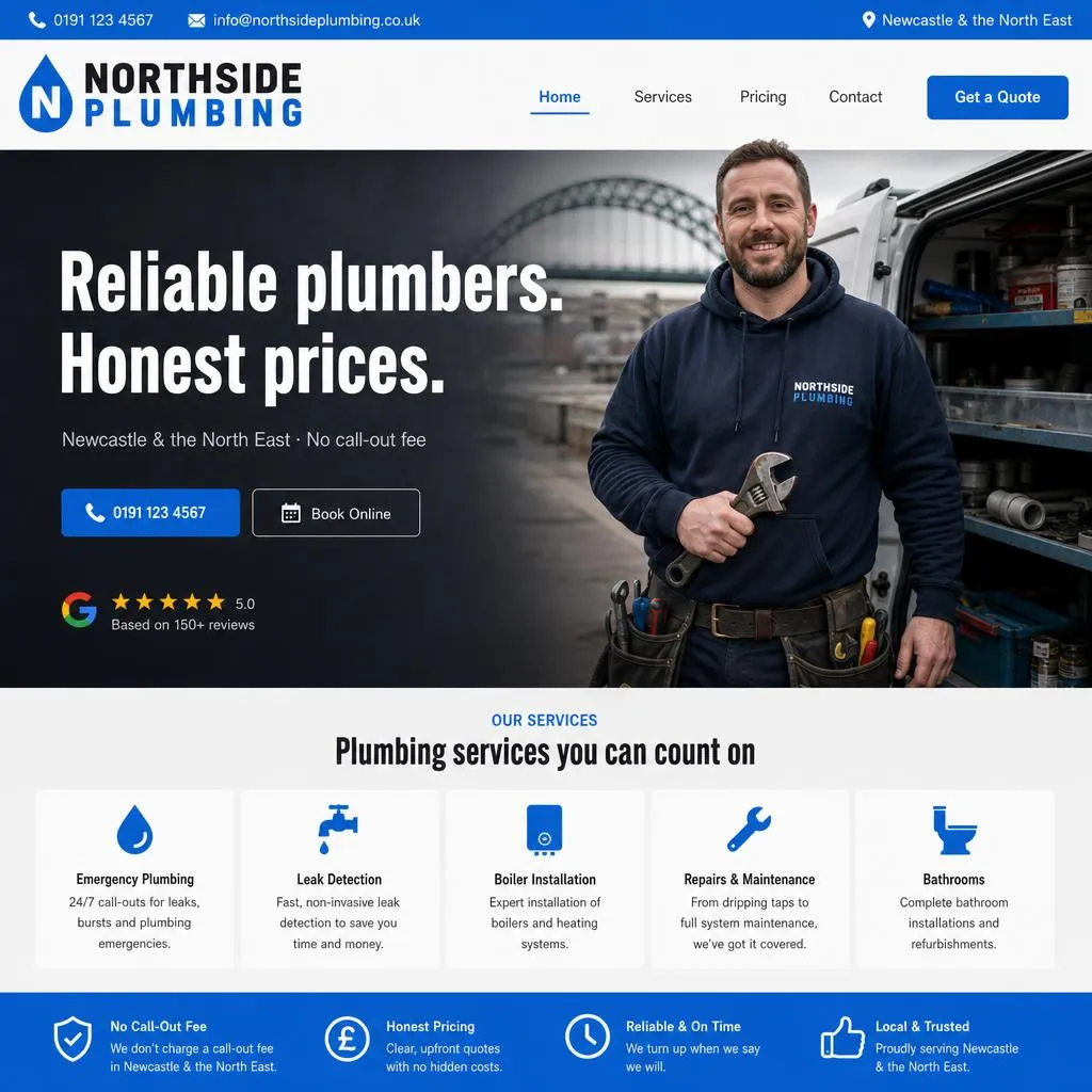 Northside Plumbing — Plumber website