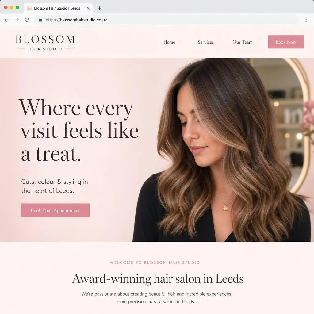 Blossom Hair Studio — Hair Salon website